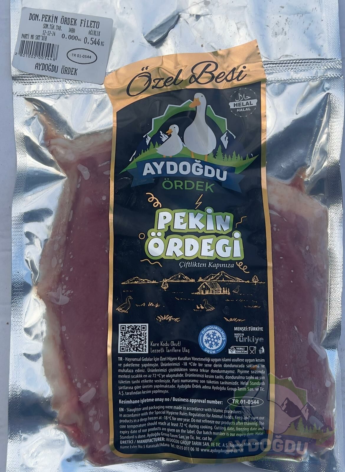 AYDOĞDU DONDURULMUŞ PEKİN ÖRDEK GÖĞÜS FİLETO